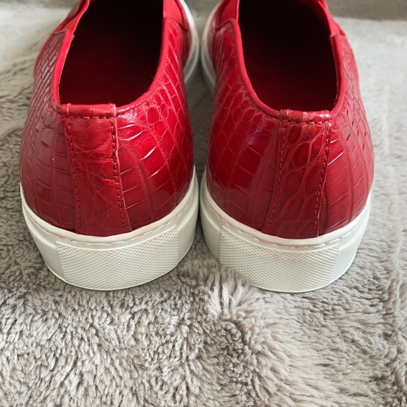 NWOB RODNEY P. HUNT RED CROC LOAFERS 10 - Picture 5 of 5